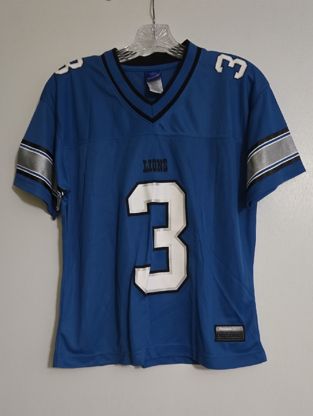 NFL Blue Lions #3 Short Sleeve Jersey